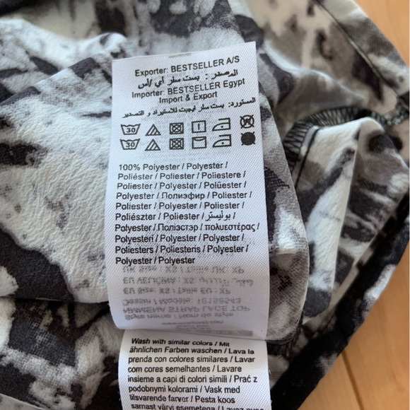 Black and white abstract print cami - Noisy May size XS - Picture 8 of 12